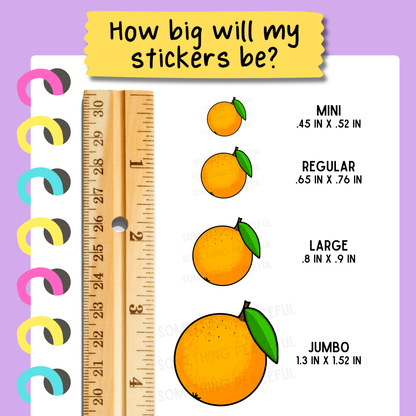 Orange Sticker Sheet