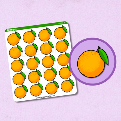 Orange Sticker Sheet