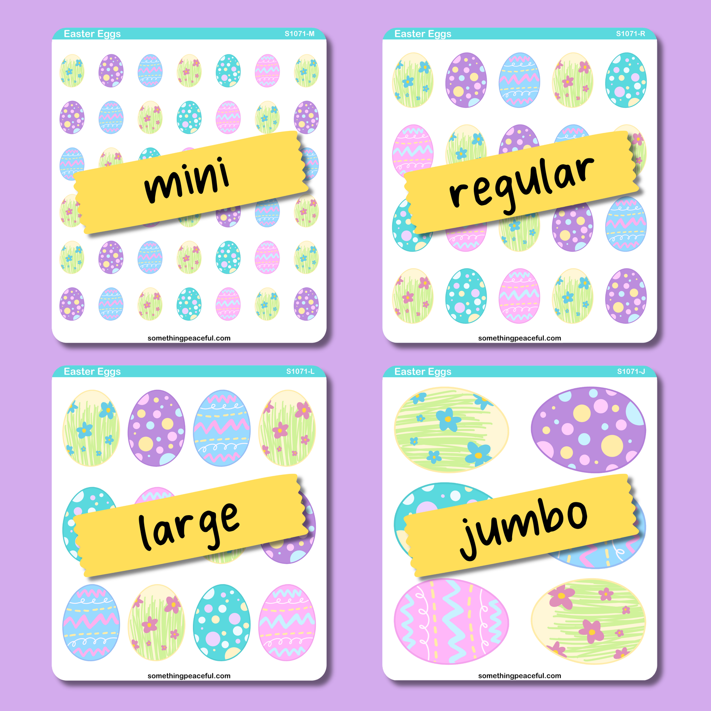 Easter Egg Sticker Sheet