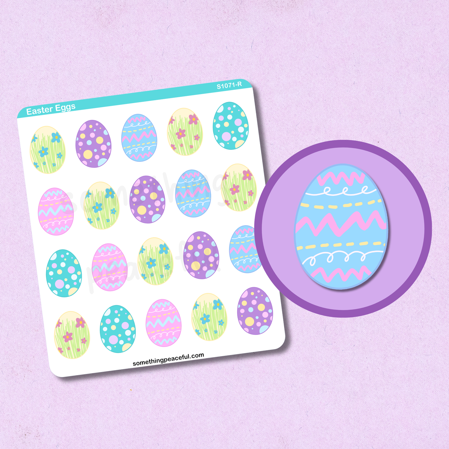 Easter Egg Sticker Sheet