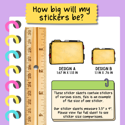 Crime Scene Detective Sticker Sheet