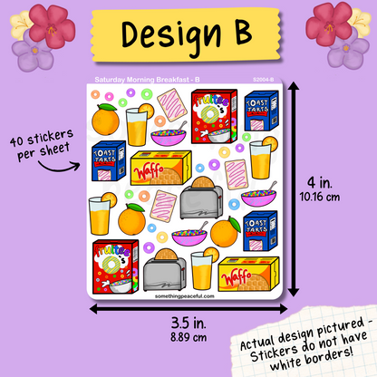 Saturday Morning Breakfast Sticker Sheet