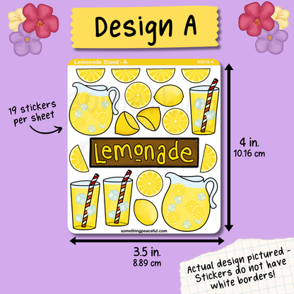 Lemonade Stand Sticker Sheet