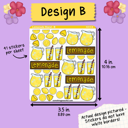 Lemonade Stand Sticker Sheet