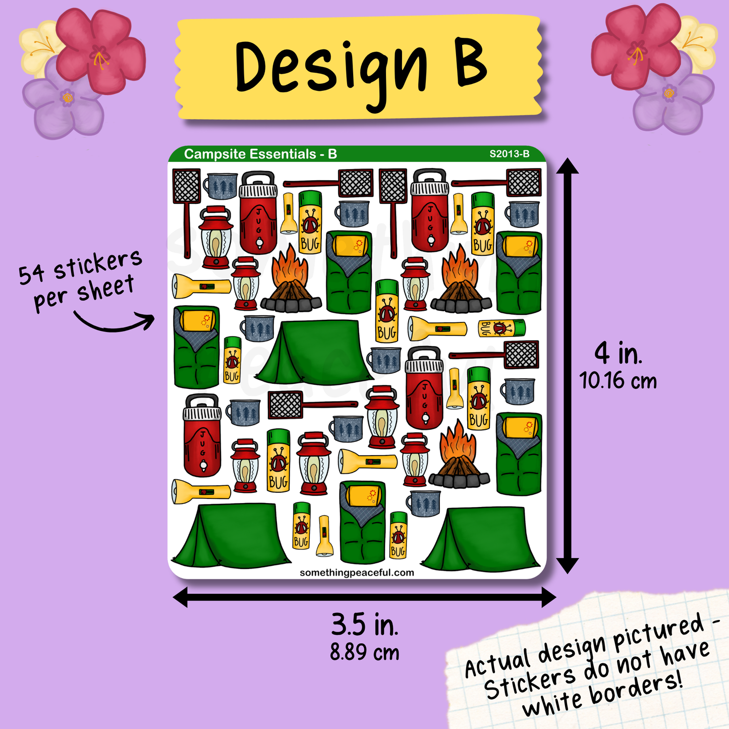 Campsite Essentials Sticker Sheet