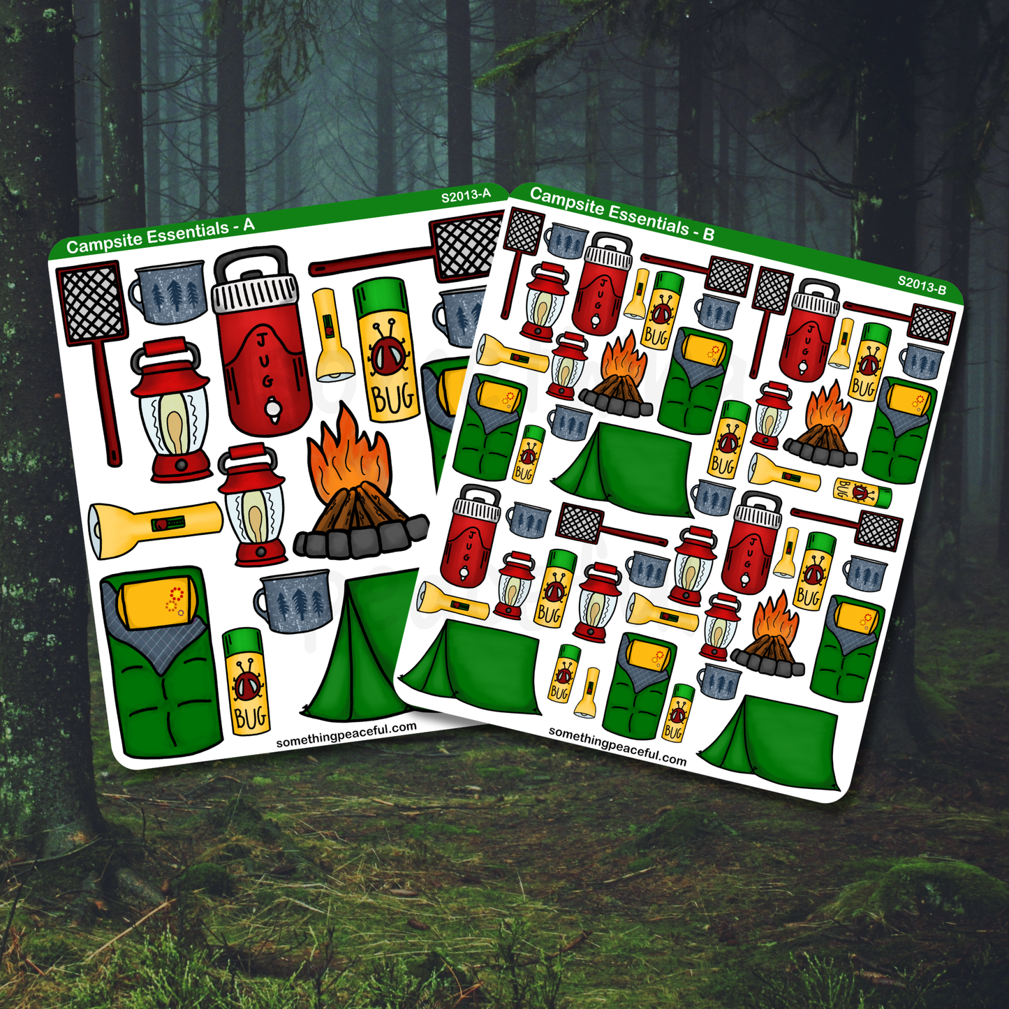 Campsite Essentials Sticker Sheet