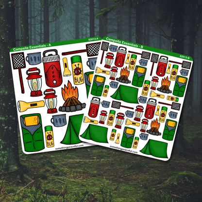 Campsite Essentials Sticker Sheet