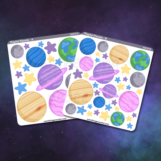 Playful Planets Sticker Sheet