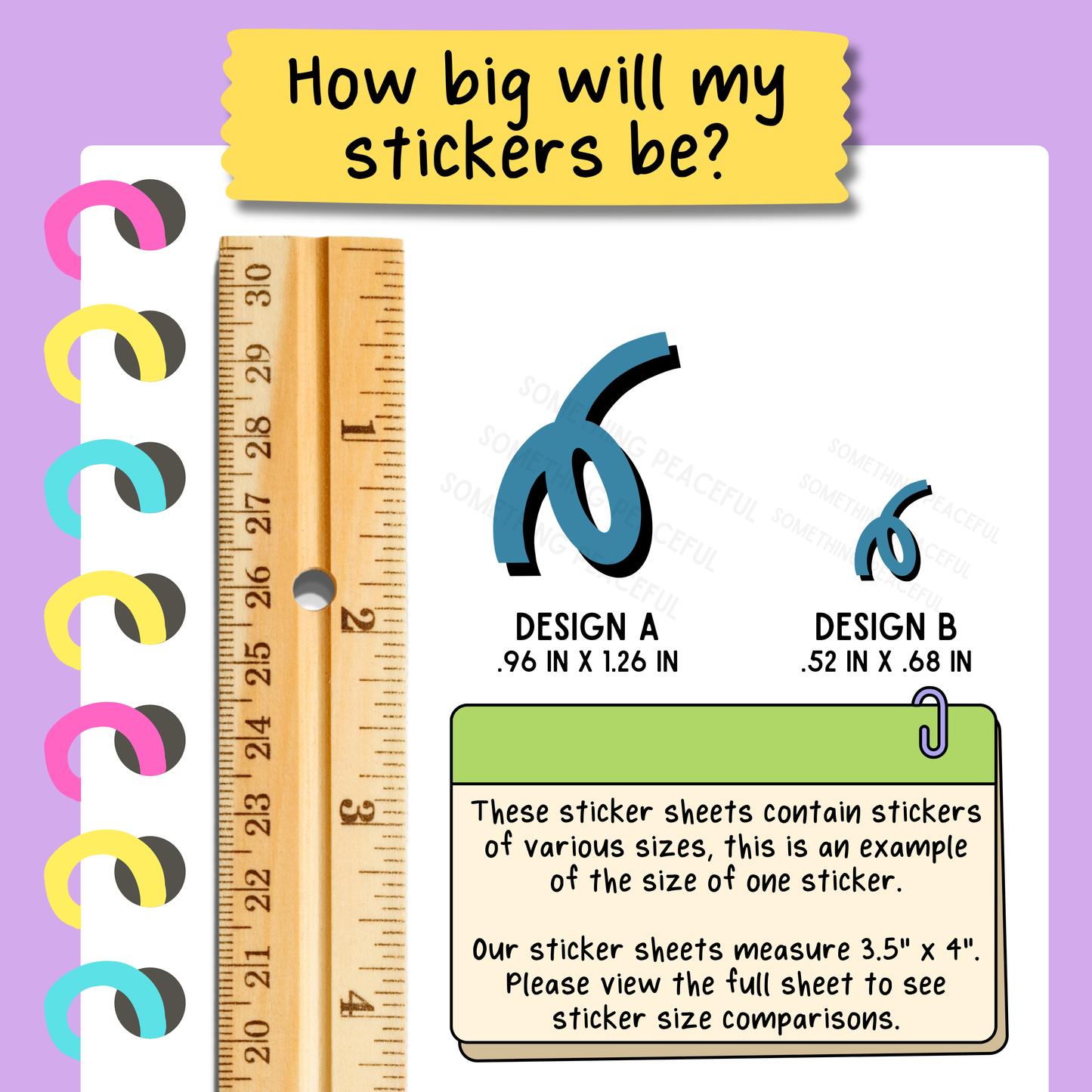 Retro Geometric Shapes Sticker Sheet