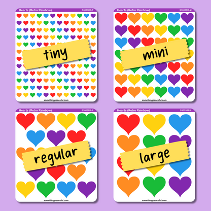 Heart Sticker Sheet - Customizable