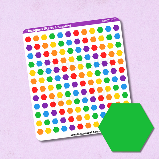 Hexagon Sticker Sheet - Customizable