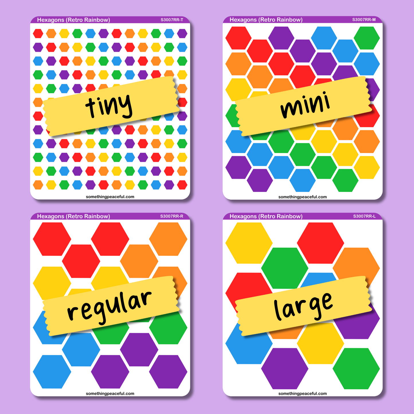 Hexagon Sticker Sheet - Customizable