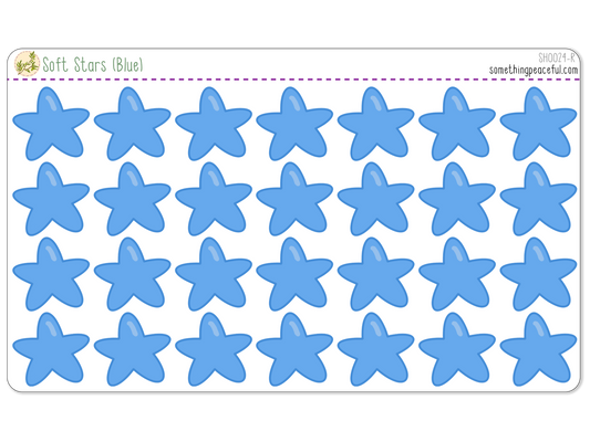 Blue Star Sticker Sheet