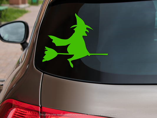 Flying Witch Vinyl Decal