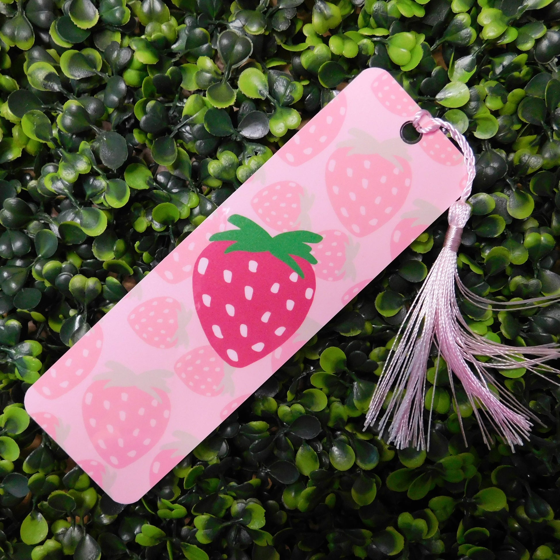 Strawberry Bookmark With Tassel