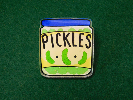 Pickle Jar Acrylic Pin
