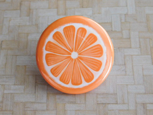 Grapefruit Slice Pinback Button