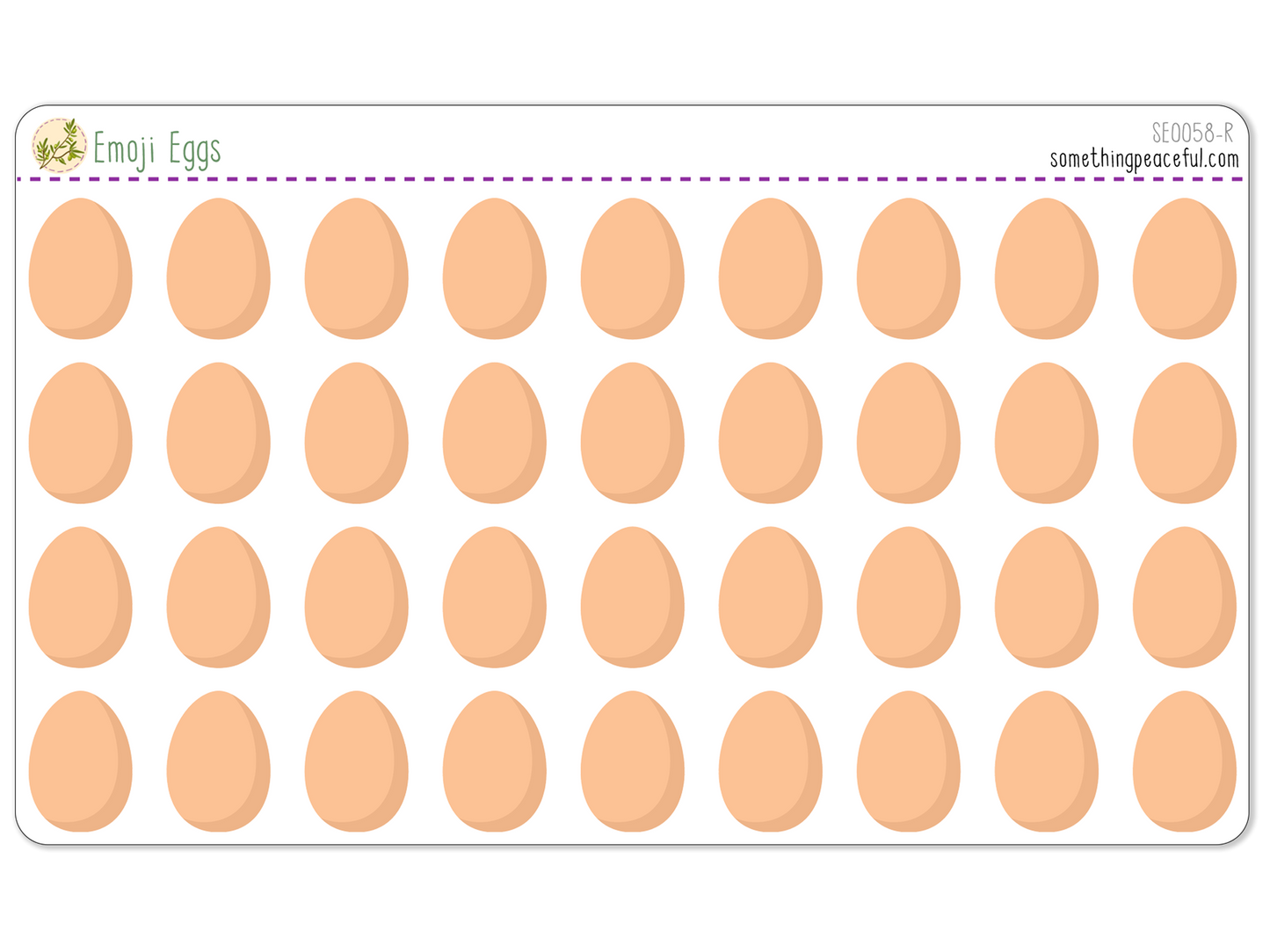 Egg Emoji Sticker Sheet
