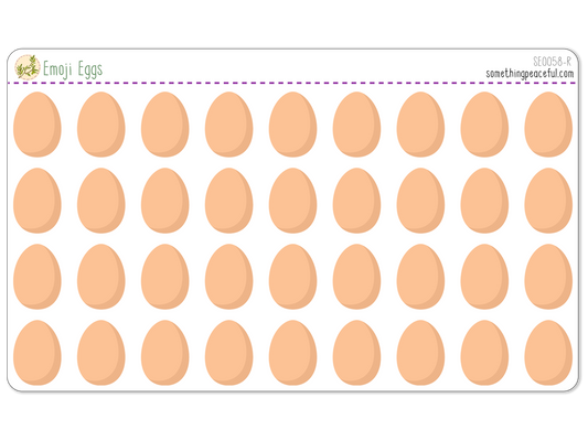 Egg Emoji Sticker Sheet