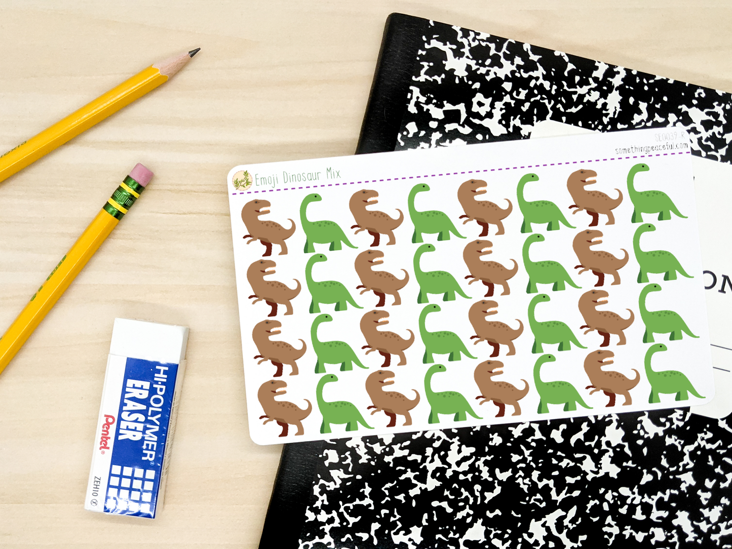 Emoji Dinosaur Mix Sheet