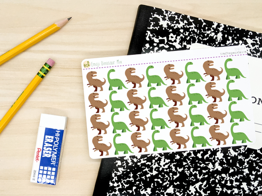 Emoji Dinosaur Mix Sheet