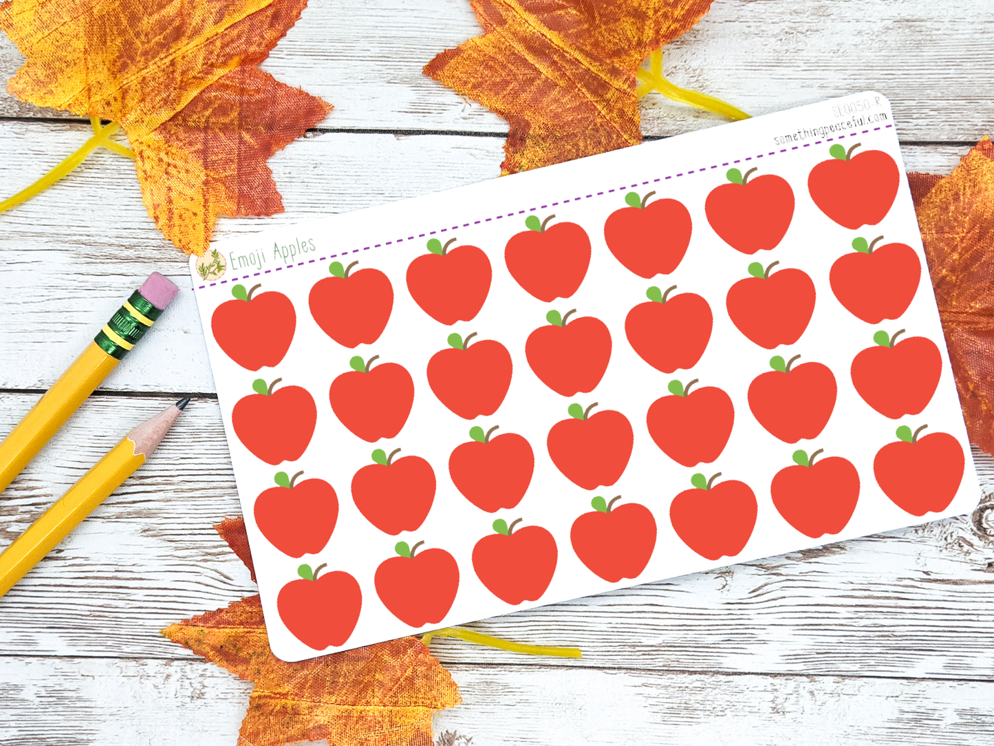Emoji Apples Sticker Sheet