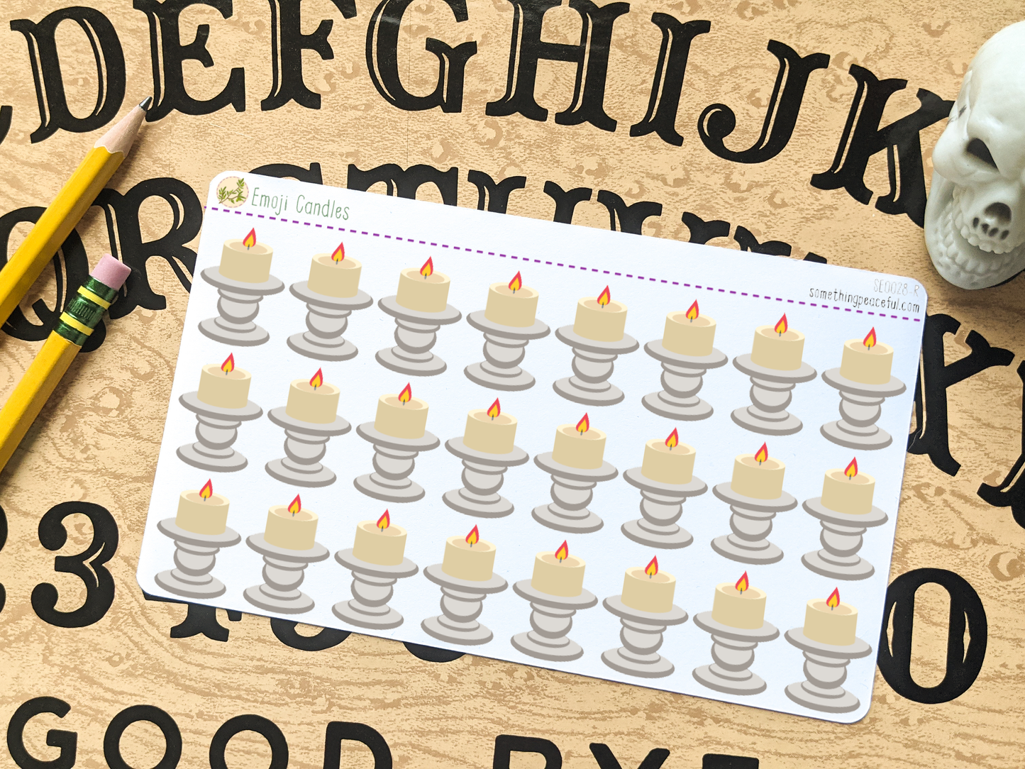 Emoji Candles Sticker Sheet