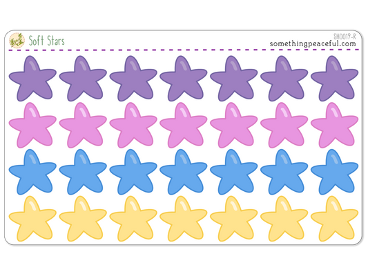 Soft Stars Sticker Sheet