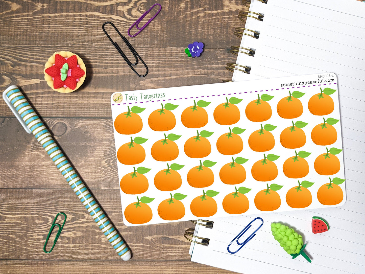 Tangerine Stickers Sheet