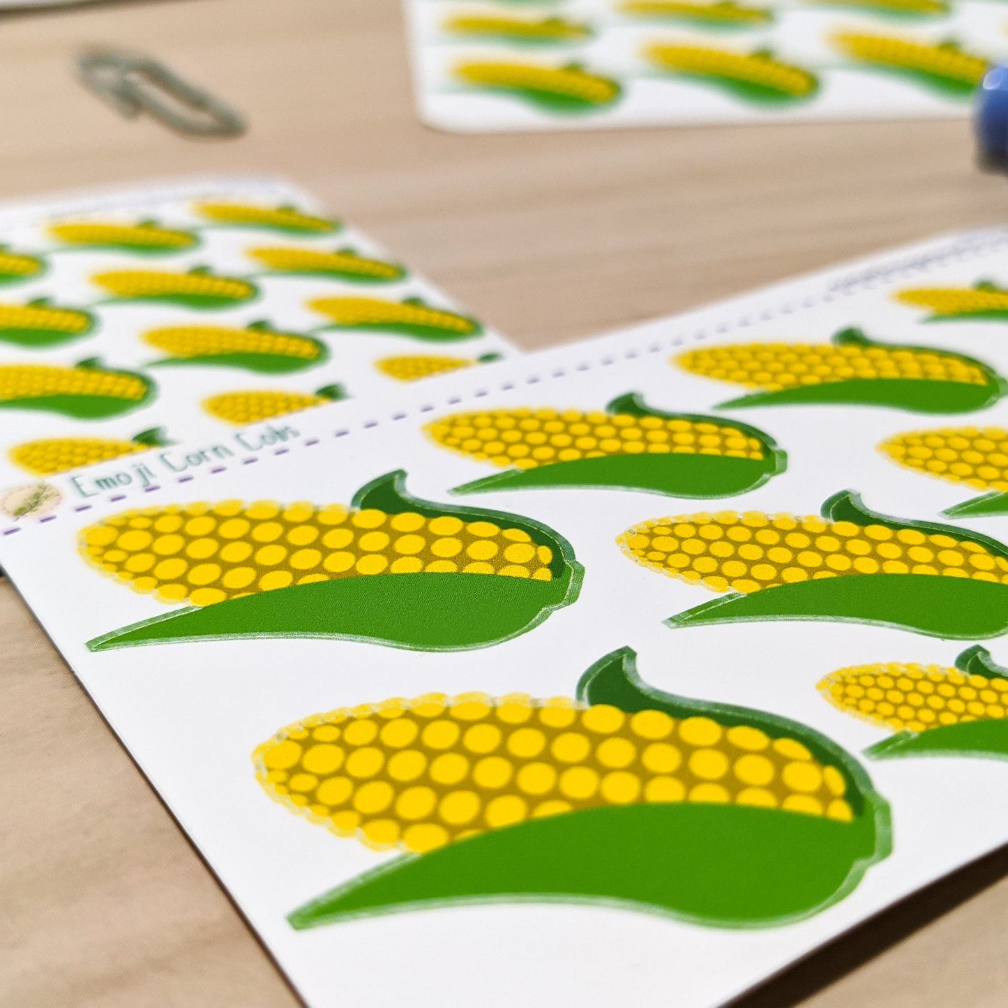 Corn Emoji Sticker Sheet