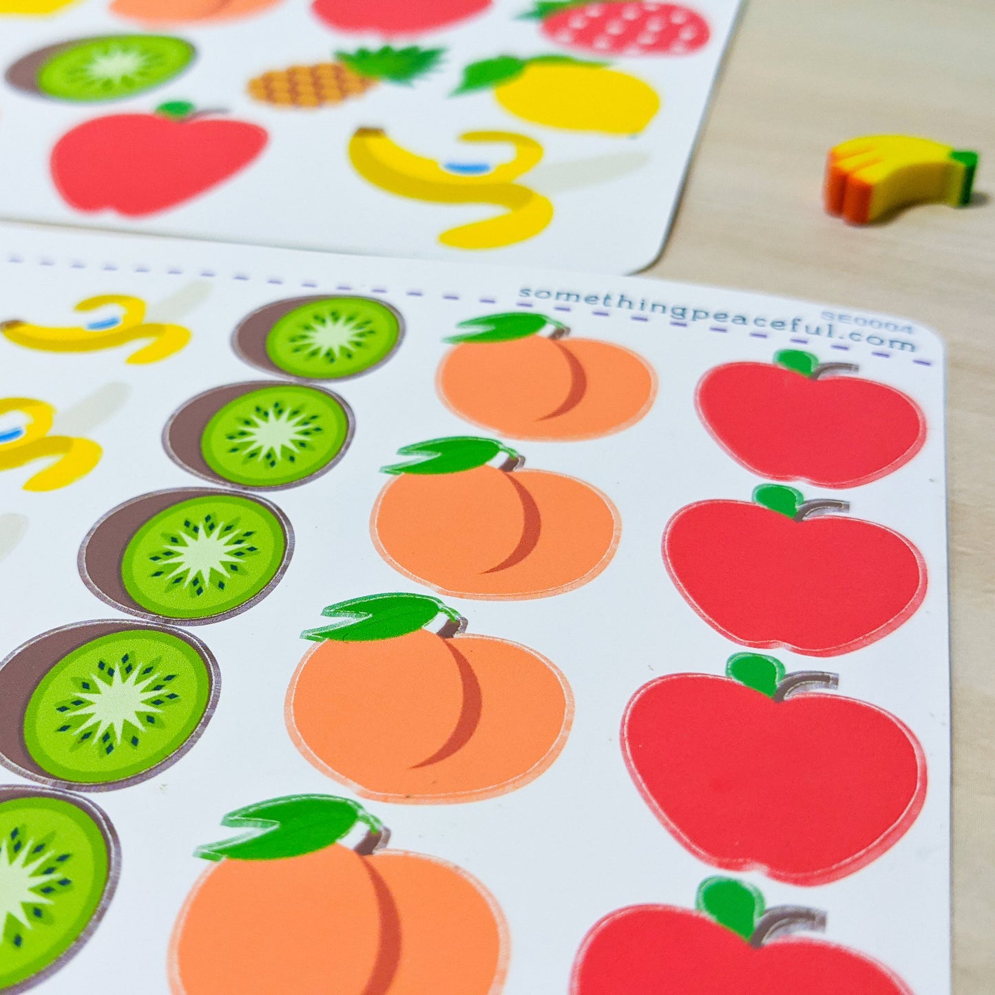 Fruit Salad Emoji Stickers Sheet