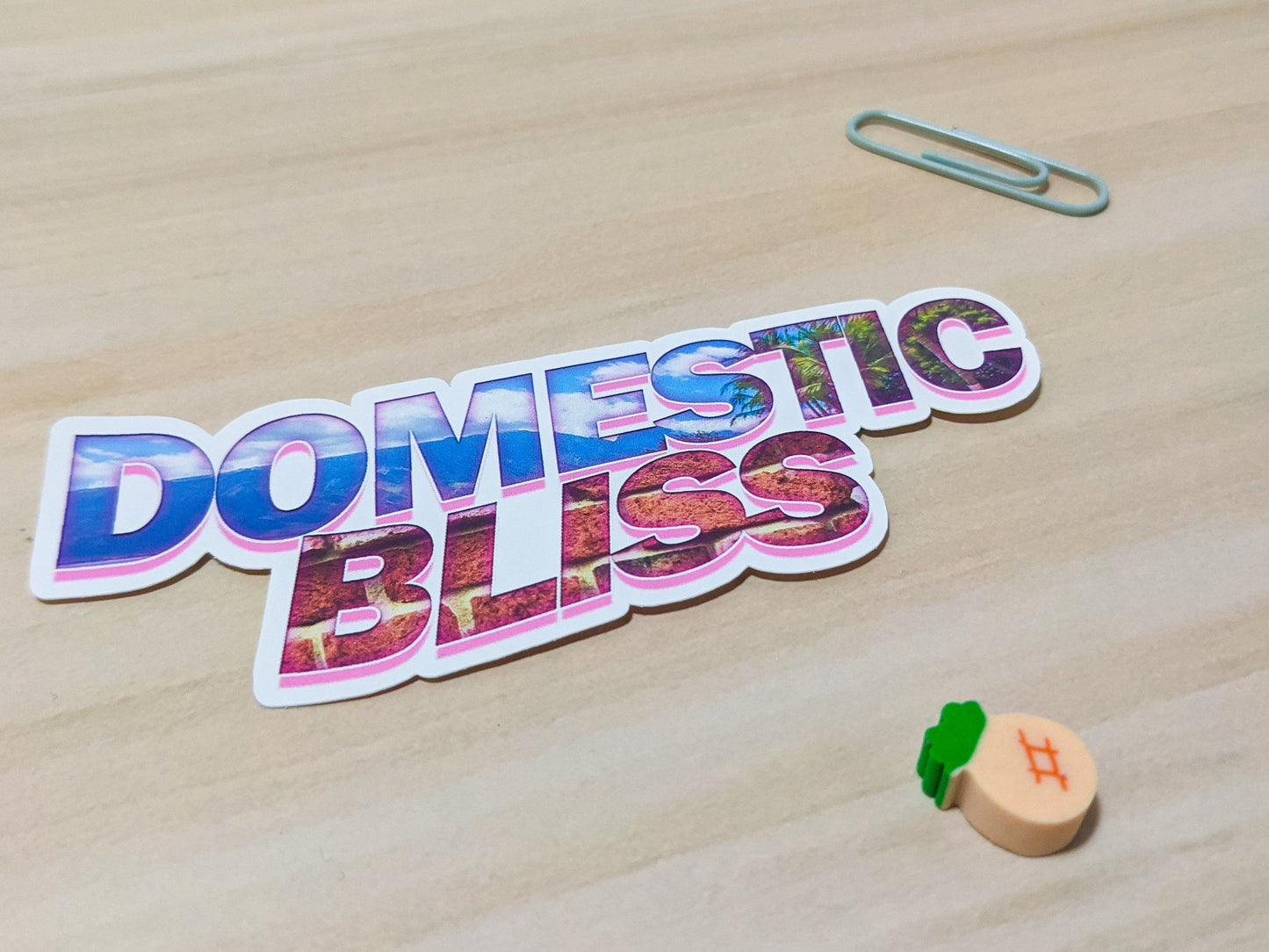 Domestic Bliss Lyric Sticker