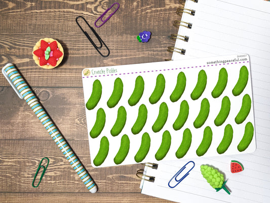Pickle Stickers Sheet